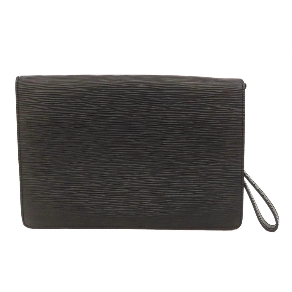 Louis Vuitton Serie Bag Epi Leather Clutch Dragonne Black